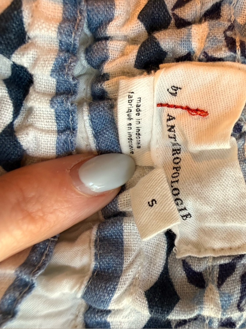 Anthropologie Somerset Printed Linen Pull-On Pants - Picture 4 of 5